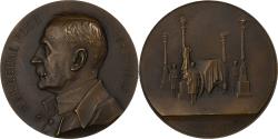 World Coins - France, Medal, Les Funérailles du Maréchal Foch, 1929, Bronze, Prud'homme.G