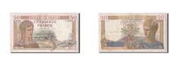 World Coins - Banknote, France, 50 Francs, 1939, 1939-11-09, EF(40-45), Fayette:18.34, KM:85b