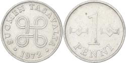 World Coins - Finland, Penni, 1972, Aluminum, , KM:44a