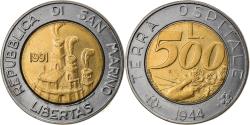 World Coins - Coin, San Marino, 500 Lire, 1991, Rome, , Bi-Metallic, KM:269