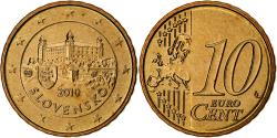 World Coins - Slovakia, 10 Euro Cent, 2010, Kremnica, BU, , Nordic gold, KM:98
