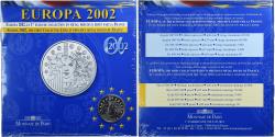 World Coins - France, 1/4 Euro, Europa, BU, 2002, MDP, Silver,