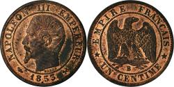 World Coins - Coin, France, Napoleon III, Napoléon III, Centime, 1853, Rouen,