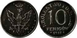 World Coins - Coin, Poland, 10 Fenigow, 1917, Stuttgart, Germany, , Iron, KM:6