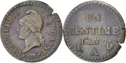 World Coins - Coin, France, Dupré, Centime, 1798, Paris, , Bronze, KM:646