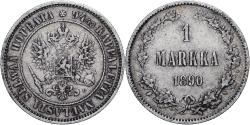 World Coins - Finland, Alexander III, Markka, 1890, Helsinki, Silver, , KM:3.2