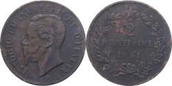 World Coins - Italy, 2 Centesimi, 1861, Milan, Bronze, , KM:2.1
