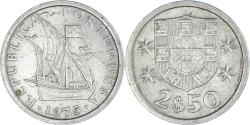 World Coins - Coin, Portugal, 2-1/2 Escudos, 1975, Lisbon, , Copper-nickel, KM:590