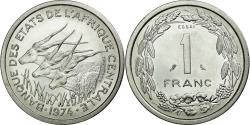 World Coins - Coin, Central African States, Franc, 1974, Paris, , Aluminum