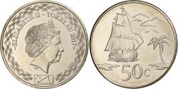 World Coins - Tokelau, 50 Cents, 2017, Copper-nickel,