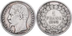 World Coins - France, Louis-Napoléon Bonaparte, Franc, 1852, Paris, Silver,
