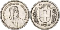 World Coins - Coin, Switzerland, 5 Francs, 1954, Bern, , Silver, KM:40