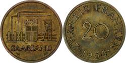 World Coins - Coin, SAARLAND, 20 Franken, Paris, , Aluminum-Bronze, KM:2