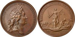 World Coins - France, Medal, Louis XIV, Politics, Society, War, , Copper, Divo:67