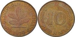 World Coins - Coin, GERMANY - FEDERAL REPUBLIC, 10 Pfennig, 1979, Hambourg, , Brass