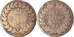 World Coins - Coin, France, Louis XVIII, Decime, 1815, Strasbourg, , Bronze