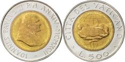 World Coins - Coin, VATICAN CITY, John Paul II, 500 Lire, 1992, , Bi-Metallic, KM:241