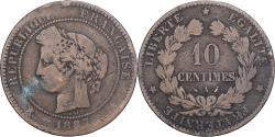 World Coins - France, 10 Centimes, Cérès, 1887, Paris, Bronze, , Gadoury:265a
