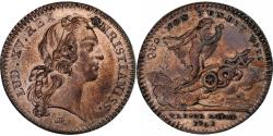 World Coins - France, Token, Louis XV, Trésor Royal, Chambre du Trésor, 1741, Copper