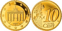 World Coins - GERMANY - FEDERAL REPUBLIC, 10 Euro Cent, 2002, Stuttgart, , Brass
