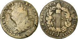 World Coins - Coin, France, 2 sols françois,1792, Orléans, , Bronze, KM 603.14