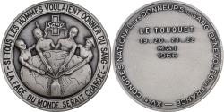 World Coins - France, Medal, Congrès des donneurs de sang, 1966, Silvered bronze,