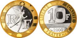World Coins - Coin, France, Génie, 10 Francs, 2000, Paris, BE, , Aluminum-Bronze