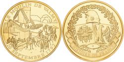 World Coins - France, Medal, Histoire de France, Le Moulin de Valmy, Copper Gilt,