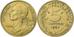World Coins - France, Marianne, 5 Centimes, 1987, Paris, AU(55-58), Aluminum-Bronze, KM:933
