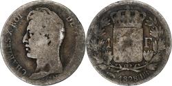 World Coins - France, Franc, Charles X, 1828, Strasbourg, Silver, , KM:724.3