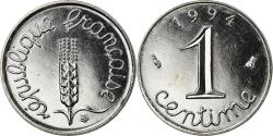 World Coins - Coin, France, Épi, Centime, 1994, Paris, BU, , Stainless Steel, KM:928