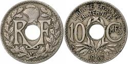 World Coins - France, 10 Centimes, Lindauer, 1927, Paris, Copper-nickel,