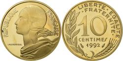 World Coins - Coin, France, Marianne, 10 Centimes, 1992, Paris, BE,