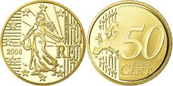 World Coins - France, 50 Euro Cent, 2008, Proof, , Brass, KM:1412