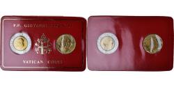World Coins - Coin, Vatican, John Paul II, 200 and 500 lire, Roma, Set,