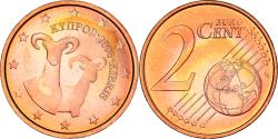 World Coins - Cyprus, 2 Euro Cent, Two mouflons, 2008, , Copper Plated Steel