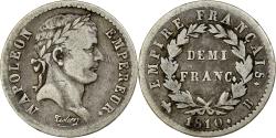World Coins - France, 1/2 Franc, Napoléon I, 1810, Rouen, Silver, , Gadoury:399