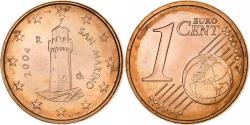 World Coins - San Marino, Euro Cent, 2004, Rome, Copper Plated Steel, , KM:440