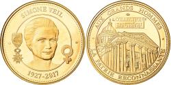 World Coins - France, Medal, Simone Veil, Collection Panthéon, 2017, , Copper-Nickel