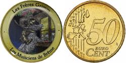 World Coins - France, Token, Frères Grimm, Musiciens de Brême, Nordic gold,