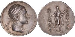 Ancient Coins - Baktrian Kingdom, Euthydemos II, Tetradrachm, 185-180 BC, Silver, NGC, Ch XF