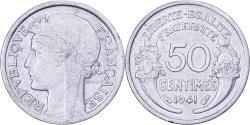 World Coins - France, 50 Centimes, Morlon, 1941, Paris, Aluminum, , KM:894.1a