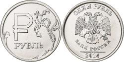 World Coins - Russia, Rouble, 2014, Moscow, Nickel plated steel,