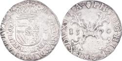 World Coins - Spanish Netherlands, Philip II, 1/2 Écu de Bourgogne, 1570, Antwerp, Silver