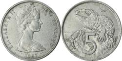 World Coins - Coin, New Zealand, Elizabeth II, 5 Cents, 1967, , Copper-nickel