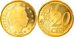 World Coins - Luxembourg, 20 Euro Cent, 2002, Utrecht, Proof, , Brass, KM:79
