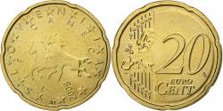 World Coins - Slovenia, 20 Euro Cent, 2008, Vantaa, Nordic gold,