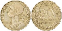 World Coins - France, 20 Centimes, Marianne, 1971, Paris, Aluminum-Bronze,