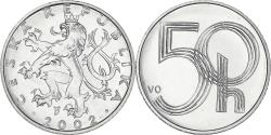 World Coins - Coin, Czech Republic, 50 Haleru, 2002, Jablonec nad Nisou, , Aluminum