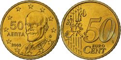 World Coins - Greece, 50 Euro Cent, 2003, Athens, Nordic gold, , KM:186